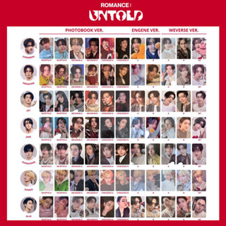 Kpop Idol ENGENE ROMANCE UNTOLD Álbum Cartões Fotográficos Incepção Cartão Fotográfico em Oferta na Shopee