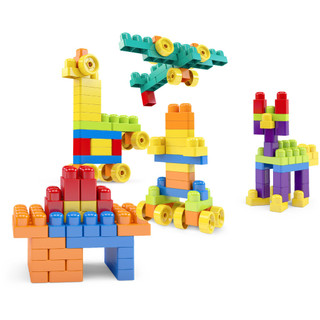 Brinquedo Pedagógico Blocos Montar 100 Peças Dismat Versão personagem ANIMADO peças MK459