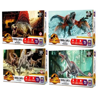 Dinossauro 1x Quebra Cabeça 100 Peças Jurassic World Mimo Toys Jogo Brinquedo Infantil Colecionável em Oferta na Shopee