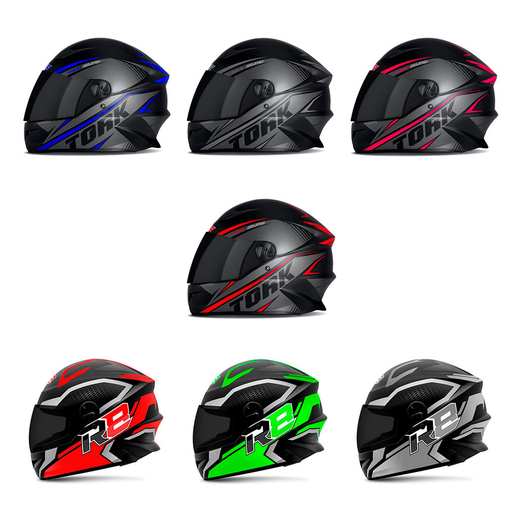 Capacete Pro Tork R8 Viseira Fumê Fechado Diversas Cores Feminino Masculino Diversos Tamanhos em Oferta na Shopee