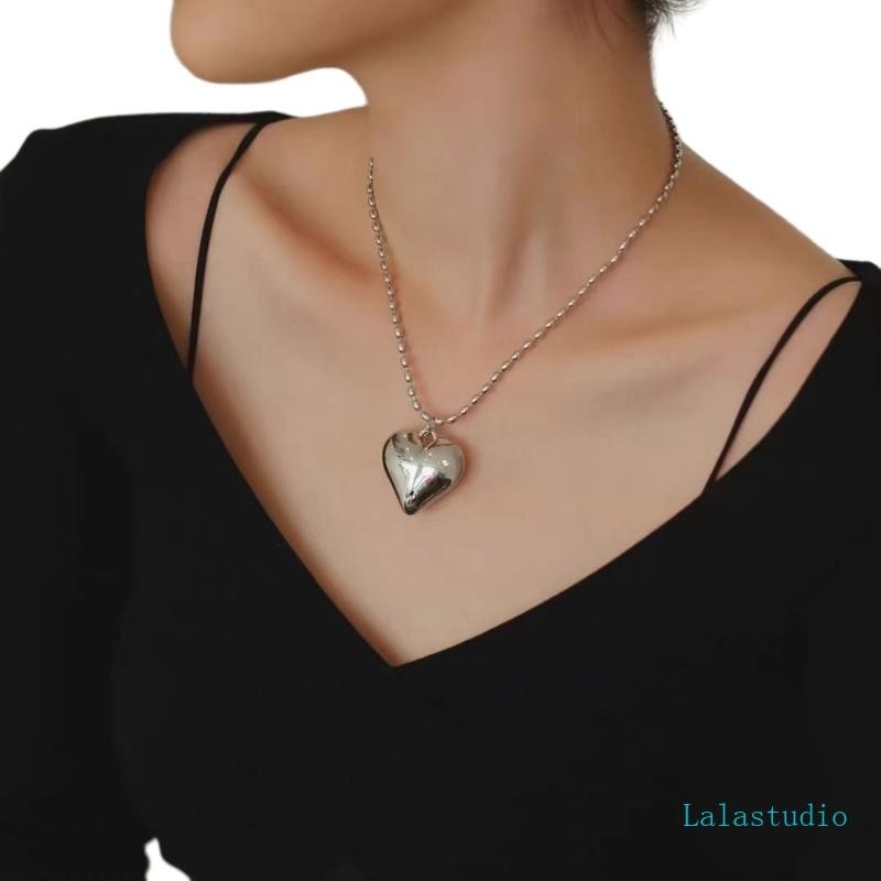 Lalastudio Heart Pendant Choker CCB Jóias Perfeito Para Meninas Femininas