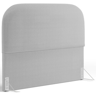 Cabeceira Cama Box Casal 140cm Orgânica Lanna W01 Bouclê Cinza - Lyam Decor em Oferta na Shopee