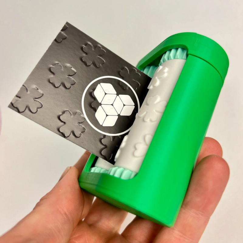 Rolo de gravação de cartão de visita Portátil TREVO Expositor Porta Cartão cartão panfleto Livreto Escritor