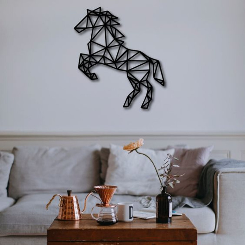 Quadro Decorativo Vazados Geometrico ANIMAIS  Arte Minimalista  Decorar Parade Sala Quarto Cozin