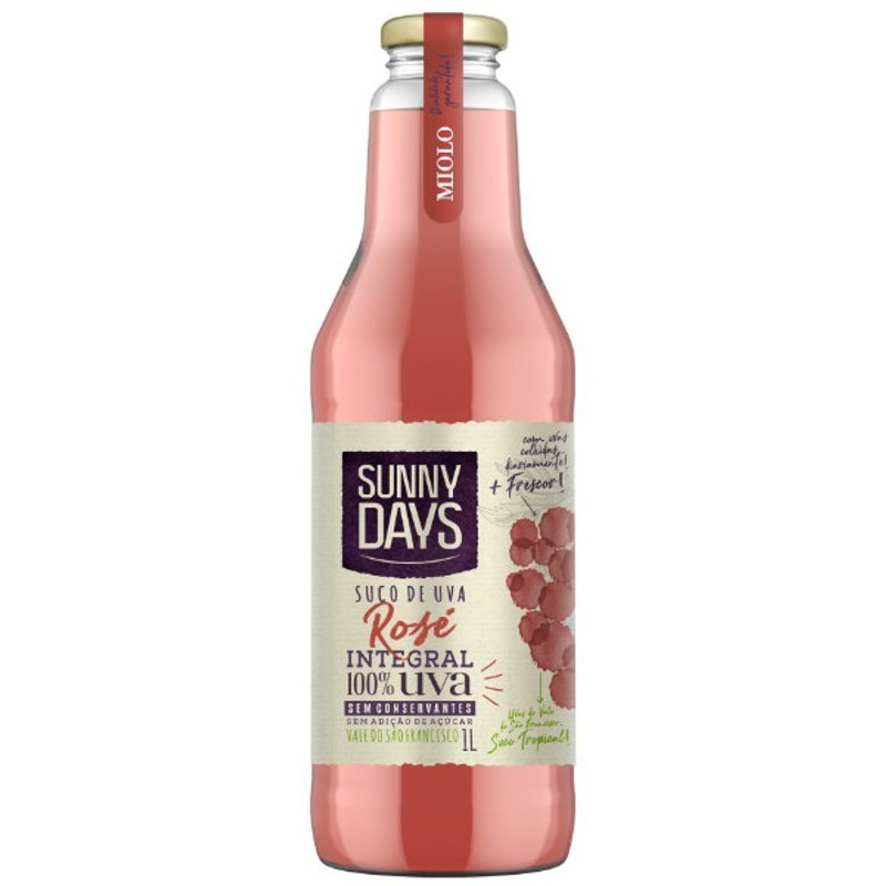 SUCO DE UVA SUNNY DAYS ROSÉ INTEGRAL 300ML em Oferta na Shopee