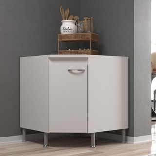 Balcão Modulado De Canto Com Tampo Fidelitá Viena 75cm 1 Porta Branco em Oferta na Shopee