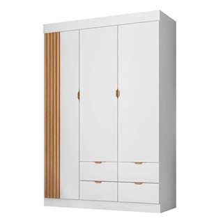 Guarda Roupa Infantil Ayla 3 Portas Branco Acetinado - Phoenix em Oferta na Shopee