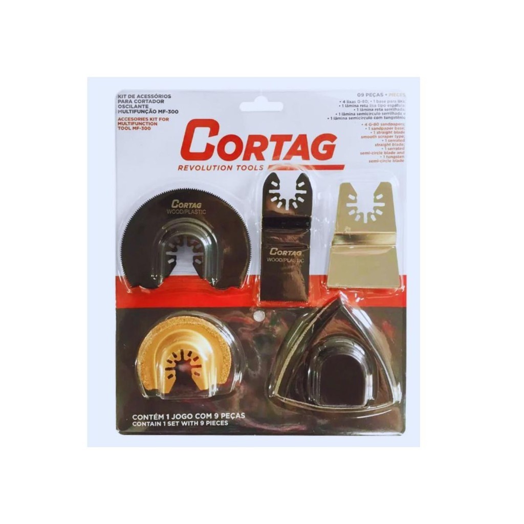 Jogo Acessórios Para Cortador MF 300 Oscilante 9 Peças