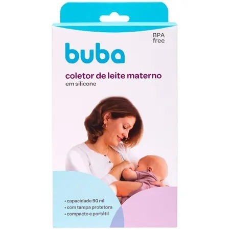 COLETOR DE LEITE MATERNO EM SILICONE BUBA