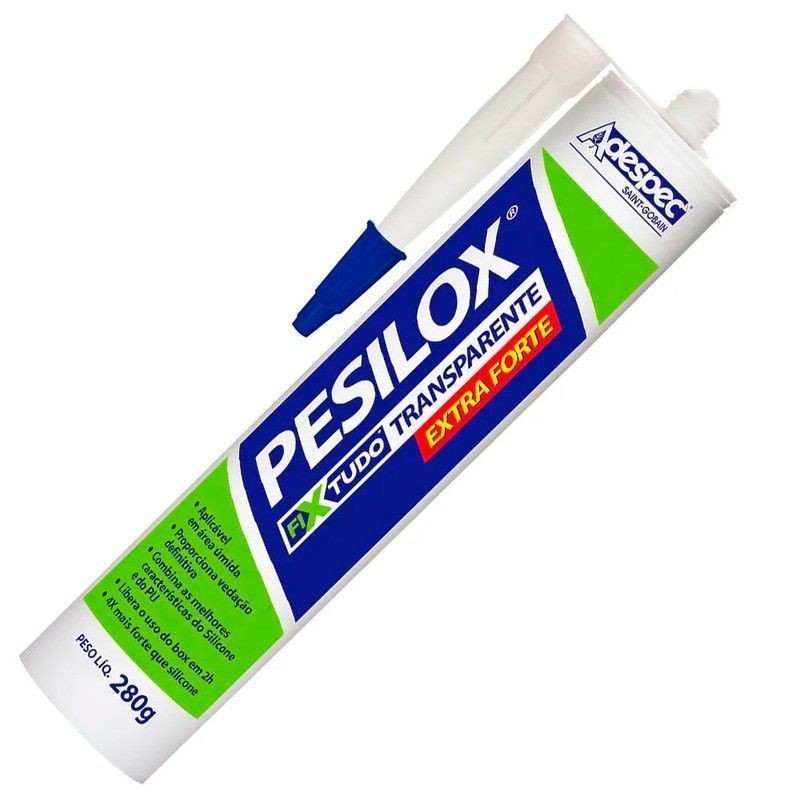 Cola Pu Multiuso Pesilox Fixa Tudo Adespec 280G Transparente