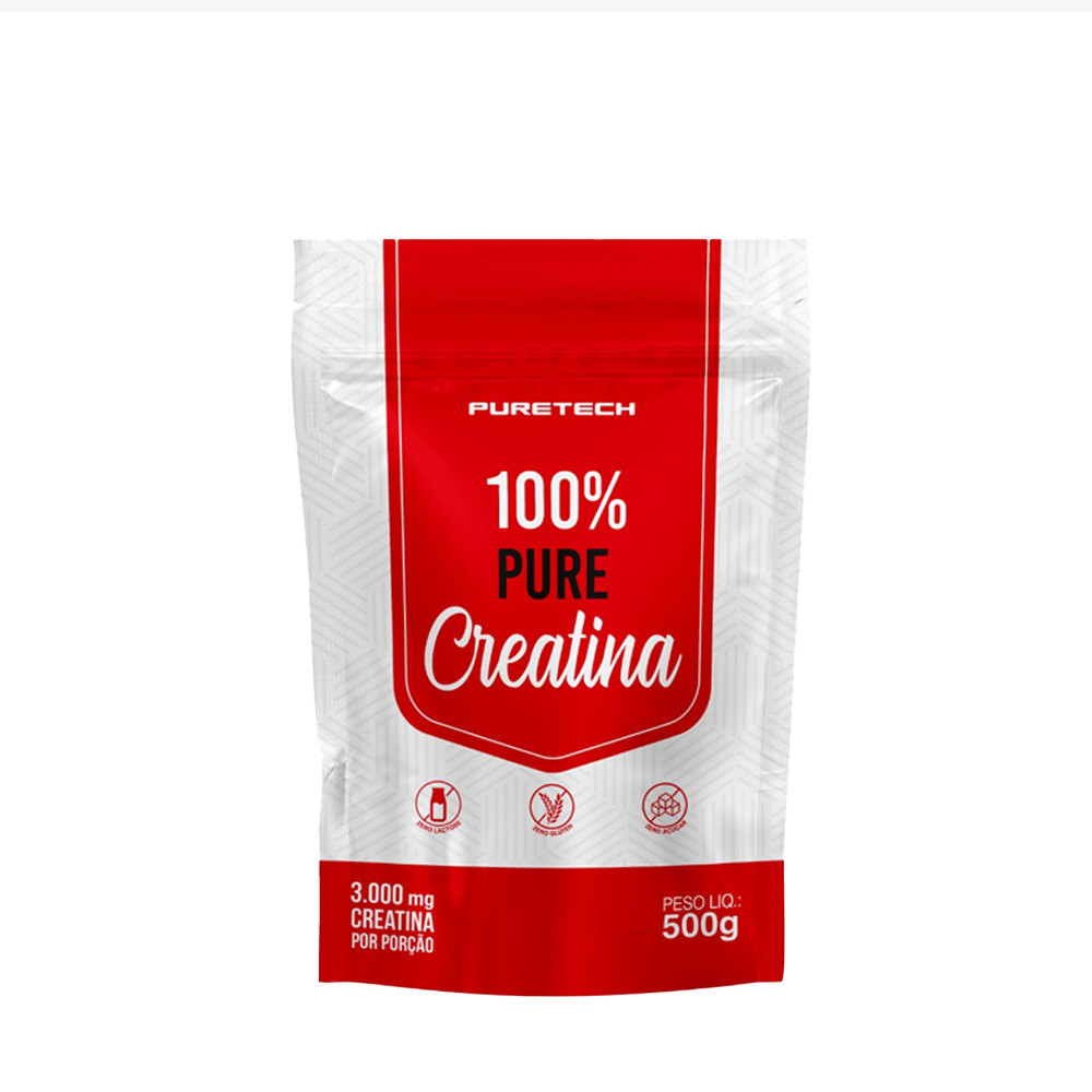 Creatina 100% Pure Refil 500gr - Puretech