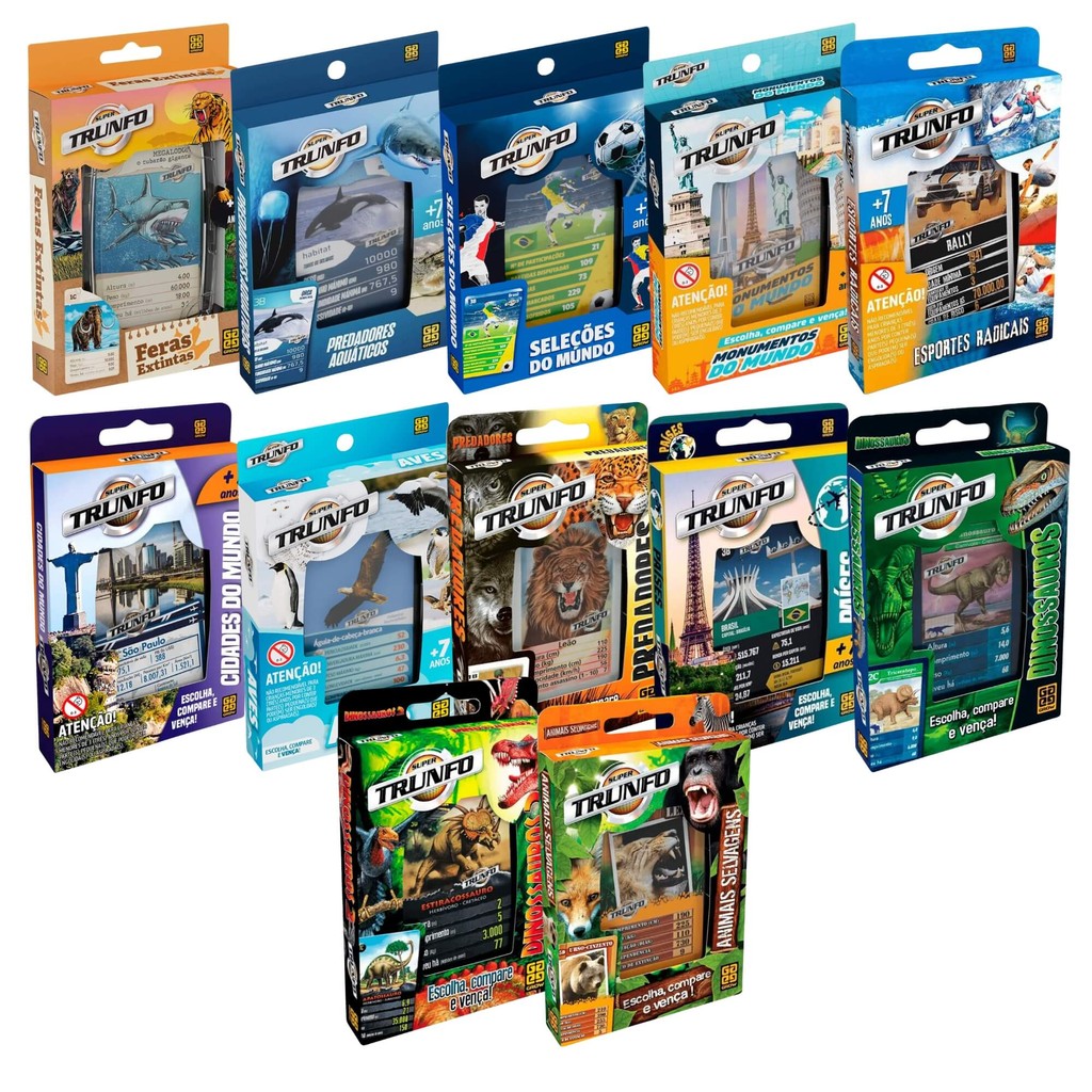 Super Trunfo 1x Jogo de Cartas - Grow em Oferta na Shopee