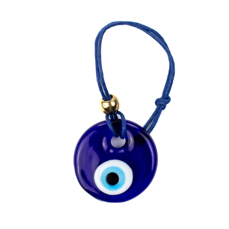 Protetor de Ambiente Olho Grego Azul 3 cm em Murano Para Portas e Paredes
