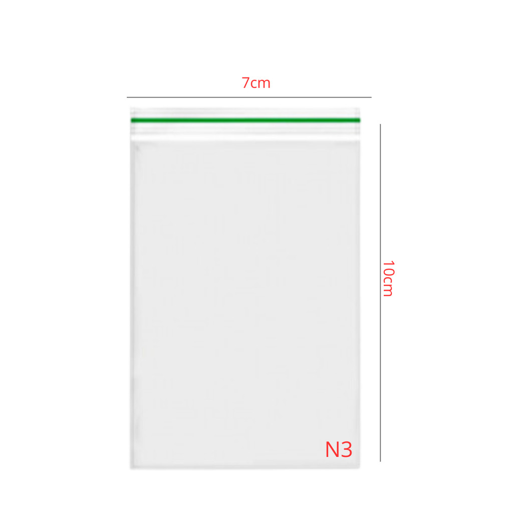 100~900 SACO ZIP N3 7X10 CM  SAQUINHO ZIP VABENE