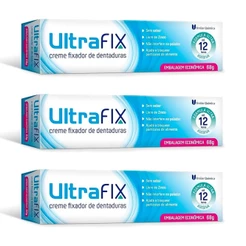 Kit und 3 Ultrafix Creme Sem Sabor 68g