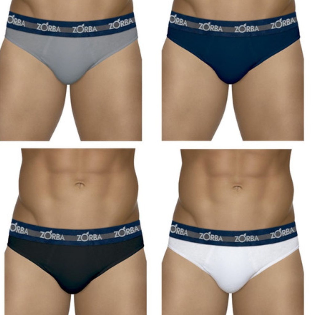 Kit 2 Cuecas Slip Cavada Zorba Max 764 Ajuste Perfeito 100% Algodão
