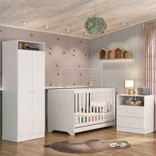 Quarto Infantil Completo Encanto Multimóveis Branco em Oferta na Shopee