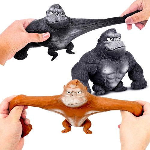 Macaco Gorila Estica Esmaga Fidget Toys Antiestresse 15 Cm brinquedo ansiedade estica muito