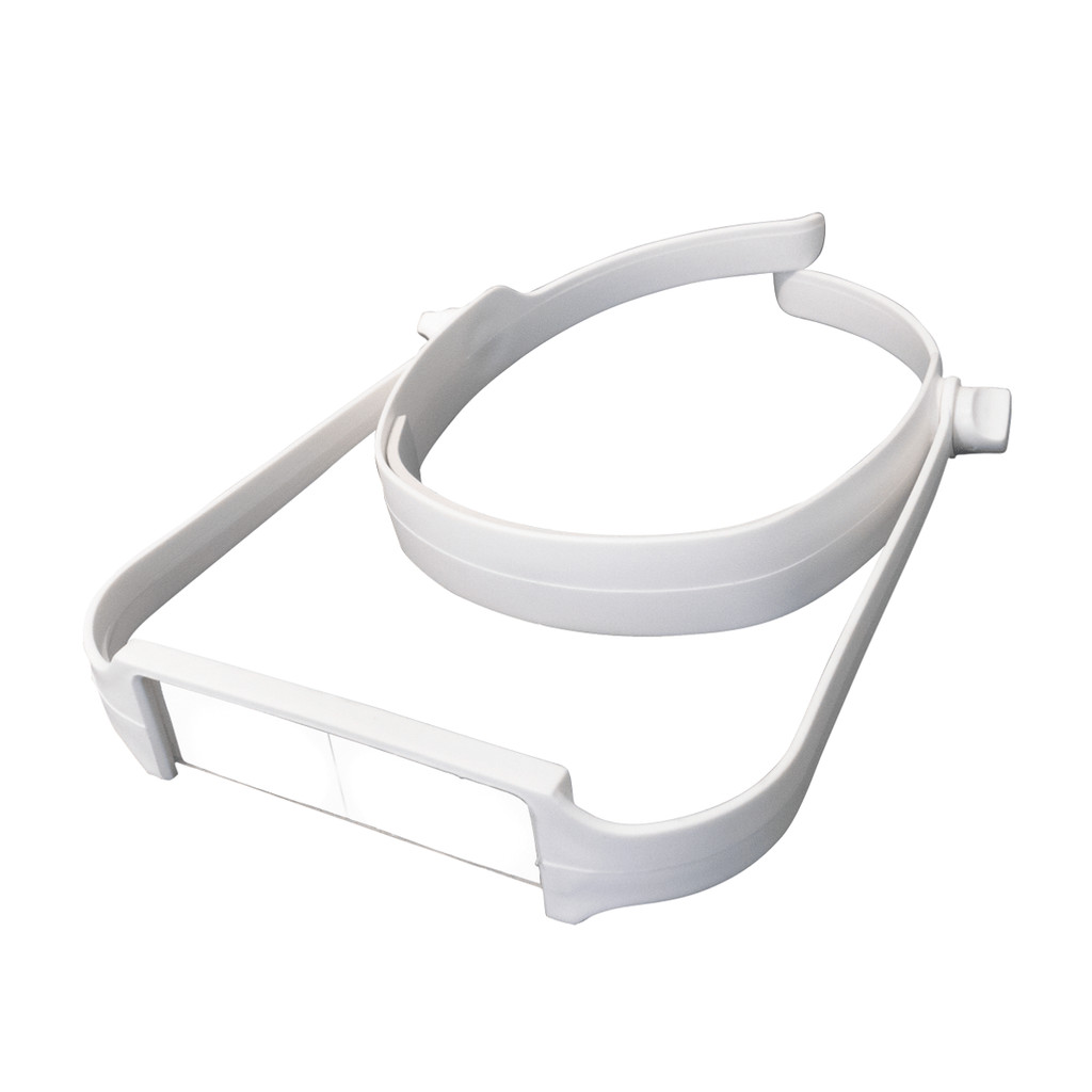Lupa de Cabeça Pala Vision Branca 4 Lentes Profissional Cuidados Faciais Beleza Estética Estek