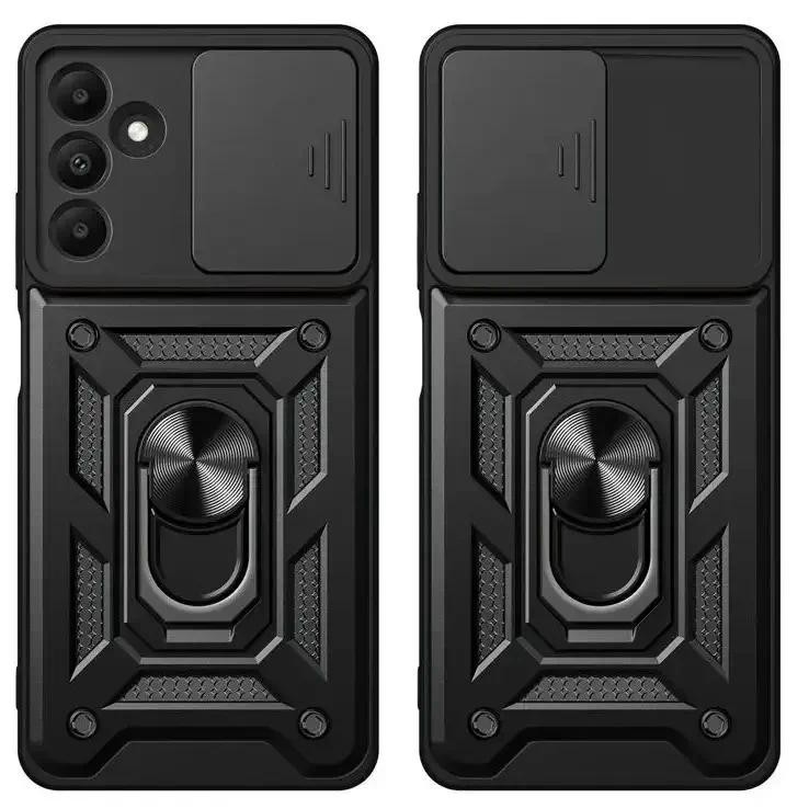 Para Samsung Galaxy A15 Caso Anel Magnético Titular Armadura Casos De Telefone A15 A 15 5G Slide Câmera Proteger Capa