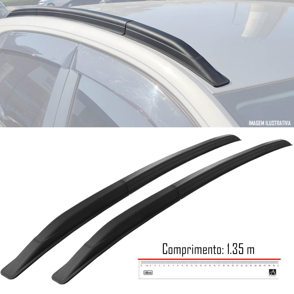 Longarina de Teto Decorativo Universal Slim TG Poli 135 metros - Preto · foto 2