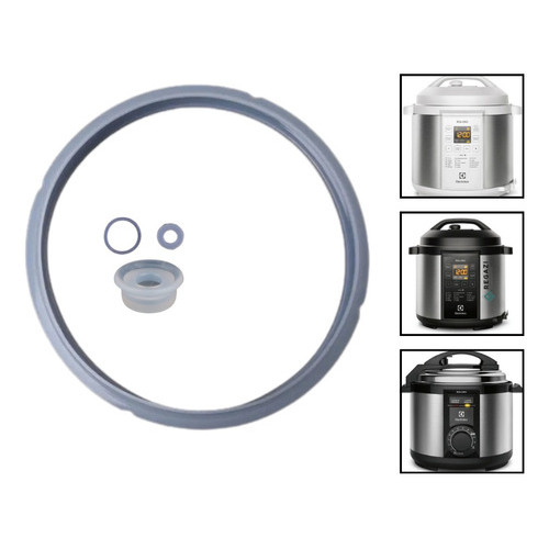 Kit Borracha Vedação Para Panela De Pressão Elétrica Compatível Electrolux 5, 6 Litros