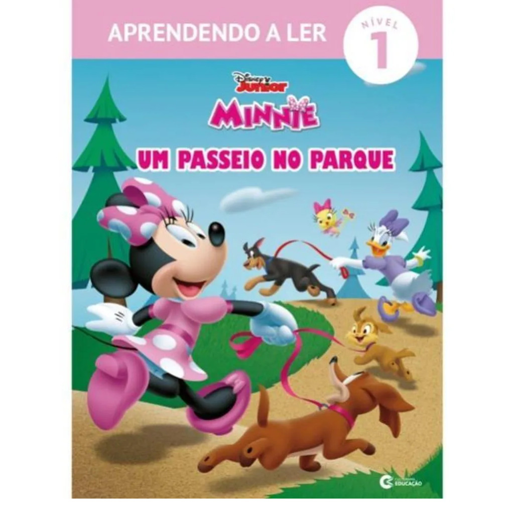 Livro Infantil Aprendendo a Ler Nível 1 - Minnie: Um Dia no Parque Alfabetização e Leitura Divertida em Oferta na Shopee