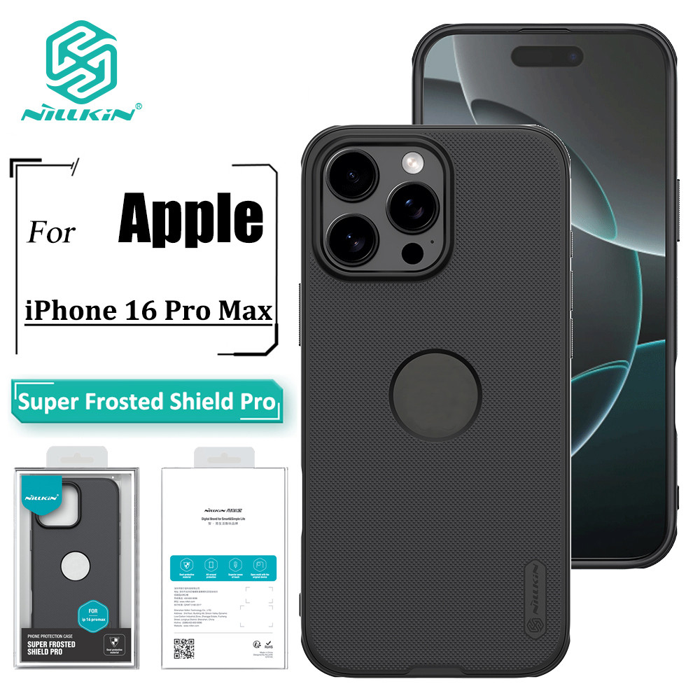 Nillkin Super Frosted Shield Pro Caso Para iPhone 16 Pro Max Phone Anti Impressão Digital Capa Traseira À Prova De Choque - Mobile & Gadgets