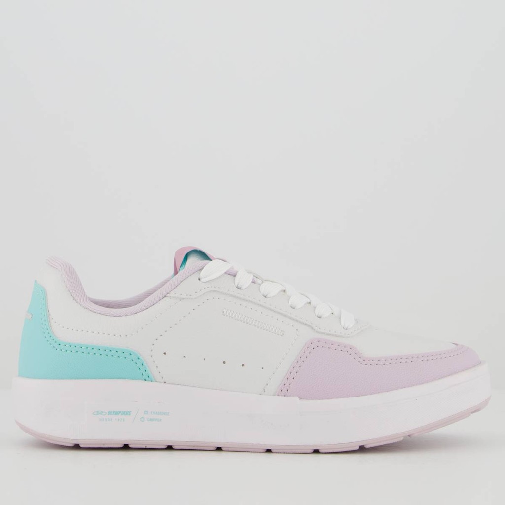 Tênis Olympikus Versa Juvenil Branco e Rosa em Oferta na Shopee