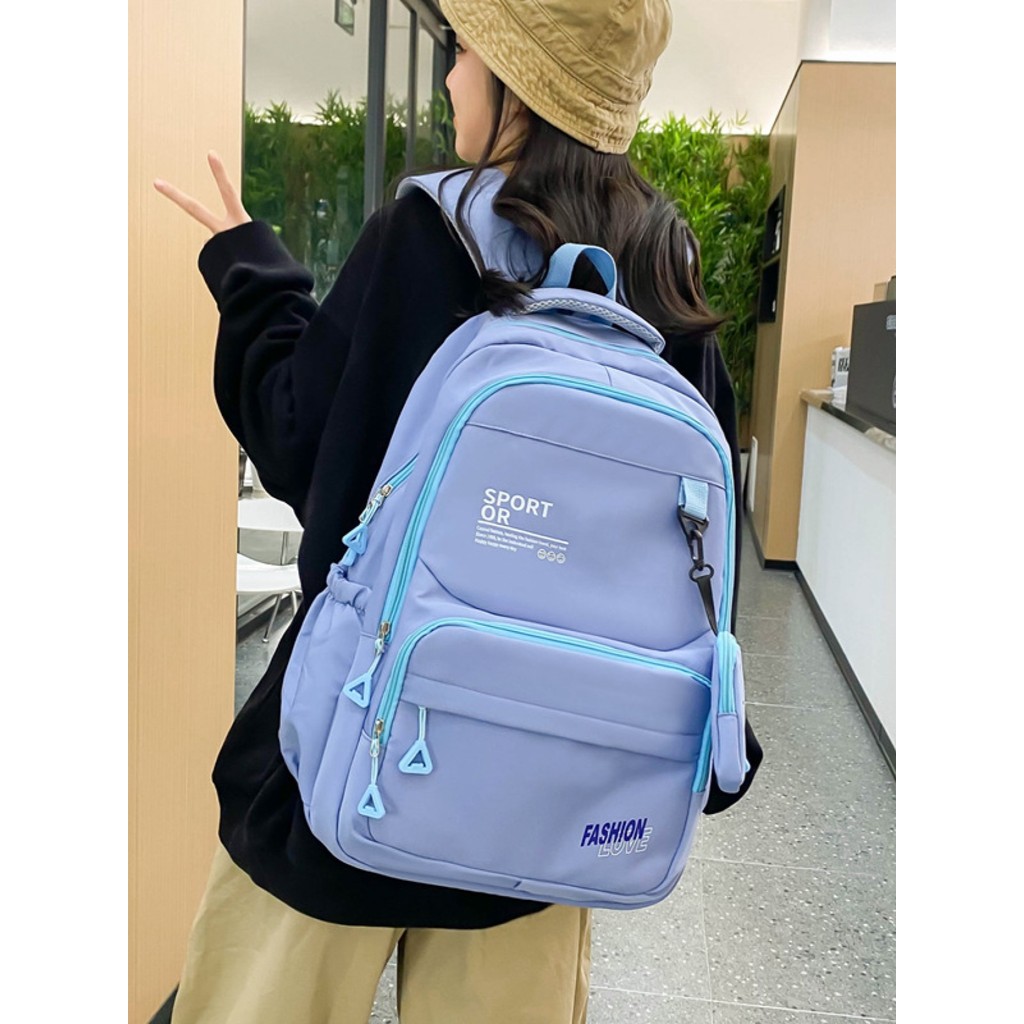 Bolsa Mochila Feminina Nylon De Escolar Moda Impermeavel Notebook em Oferta na Shopee