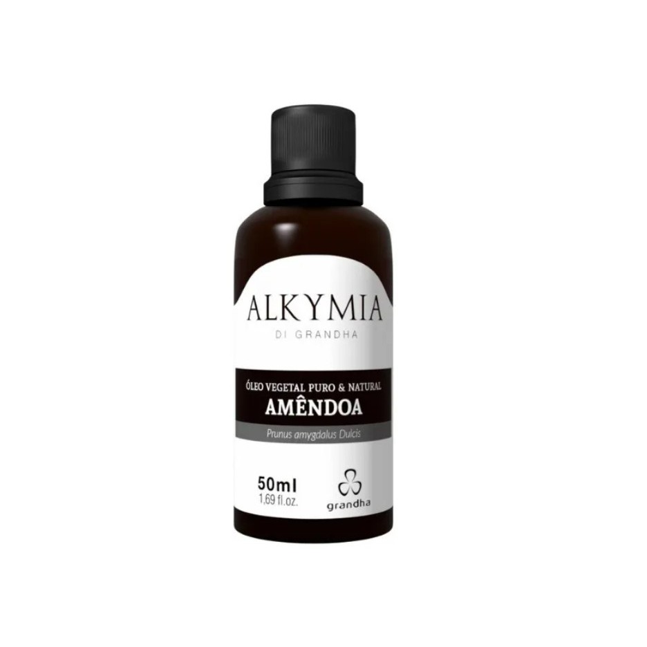 Óleo Vegetal Amêndoa Puro E Natural - Grandha Alkymia 50ml em Oferta na Shopee