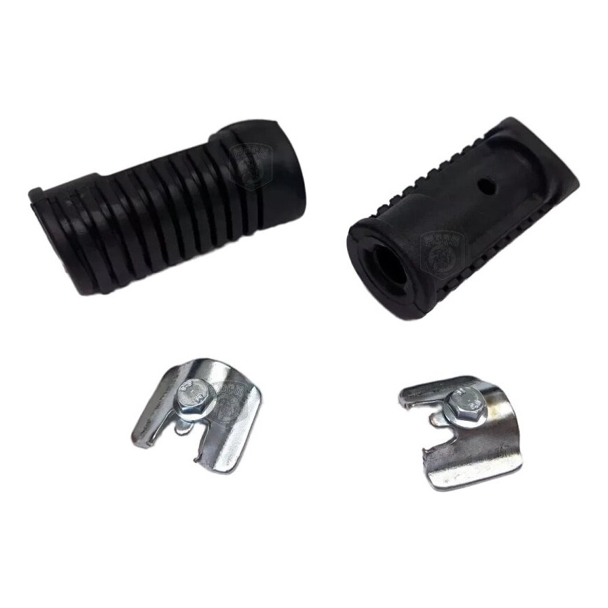 Kit Borracha Do Estribo + Chapinha E Parafuso Honda Cg Fan em Oferta na Shopee