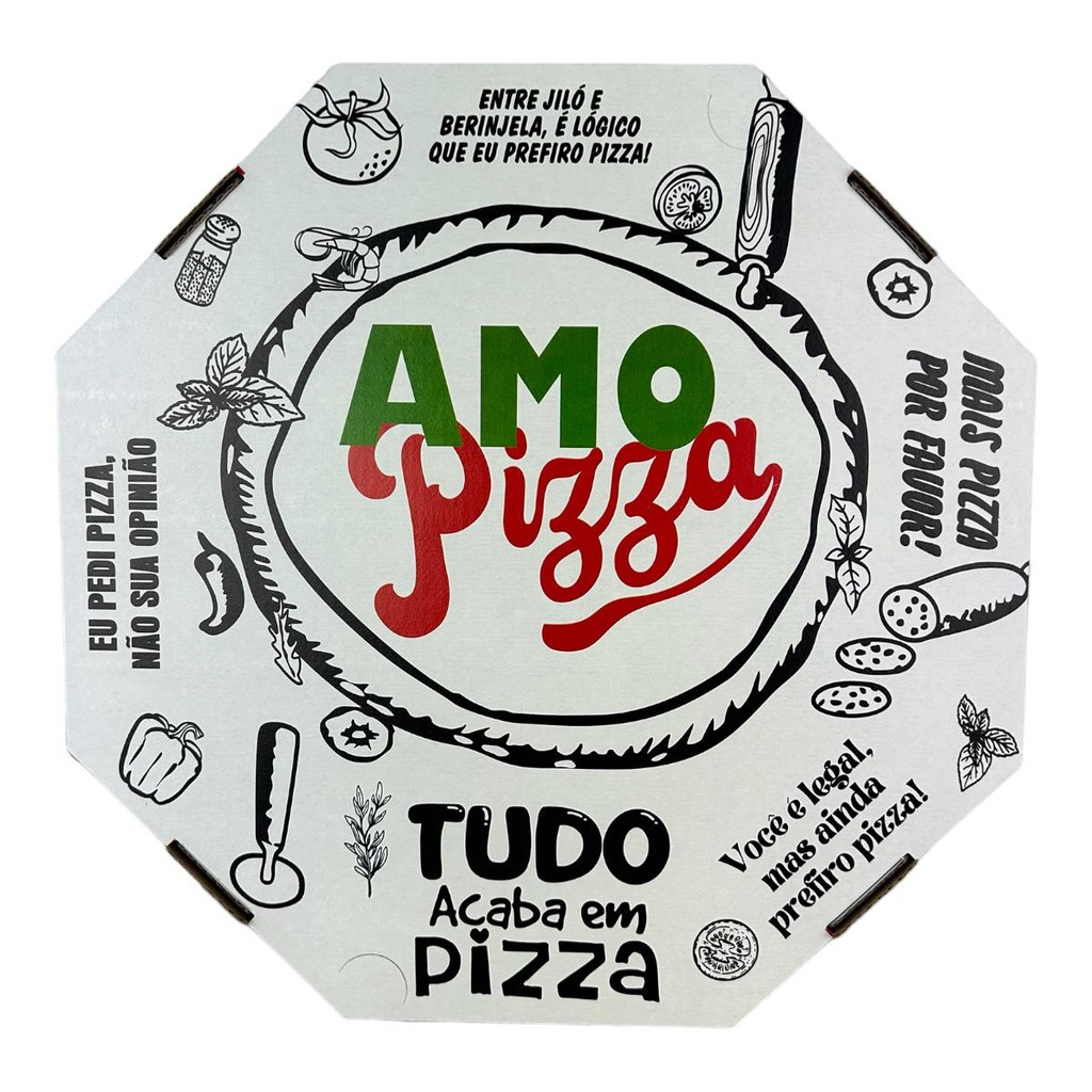 Caixa Pizza Brotinho 25cm Delivery Ifood Alimentos Quentes