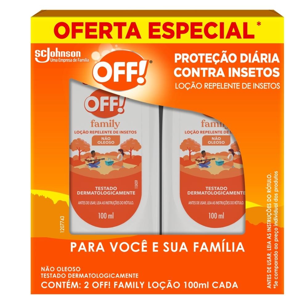 Pack Repelente Loção Off! Family Squeeze 2 Unidades 100ml Cada · foto 2