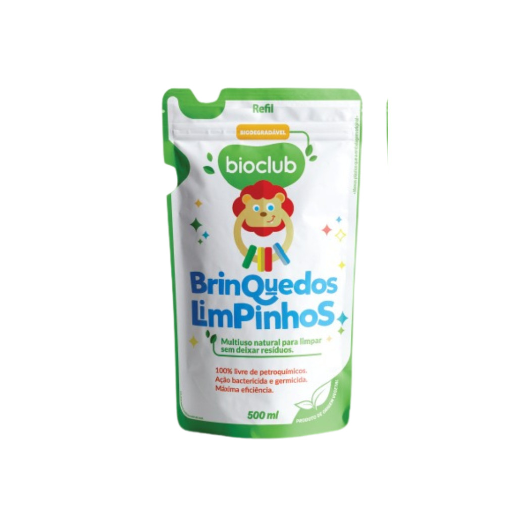 REFIL Detergente para Limpeza de Brinquedos Natural - Brinquedos Limpinhos Bioclub® 500ml