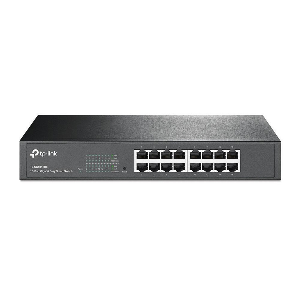 Switch Easy Smart TP-Link 16 Portas Gigabit | TL-SG1016DE