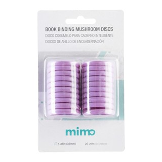 Disco Cogumelo para Caderno Inteligente Lilás Mimo - 35 mm - 20 Unids em Oferta na Shopee