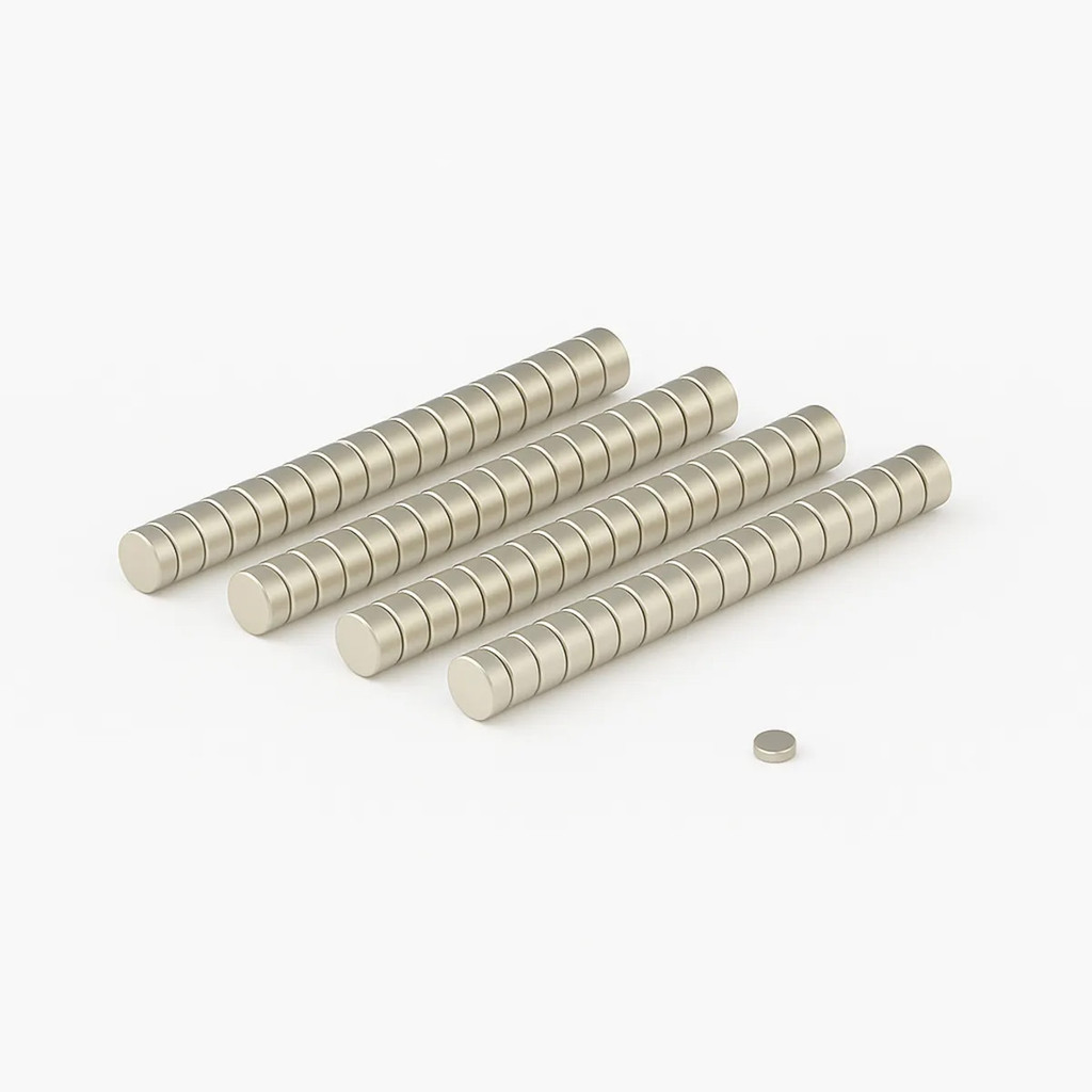 Kit 100 Ímãs Neodímio 3x1mm N35 Redondo Super Forte