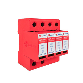 DPS CLAMPER FRONT V TETRAPOLAR 275V 20KA 4+0 / CI CLASSE II