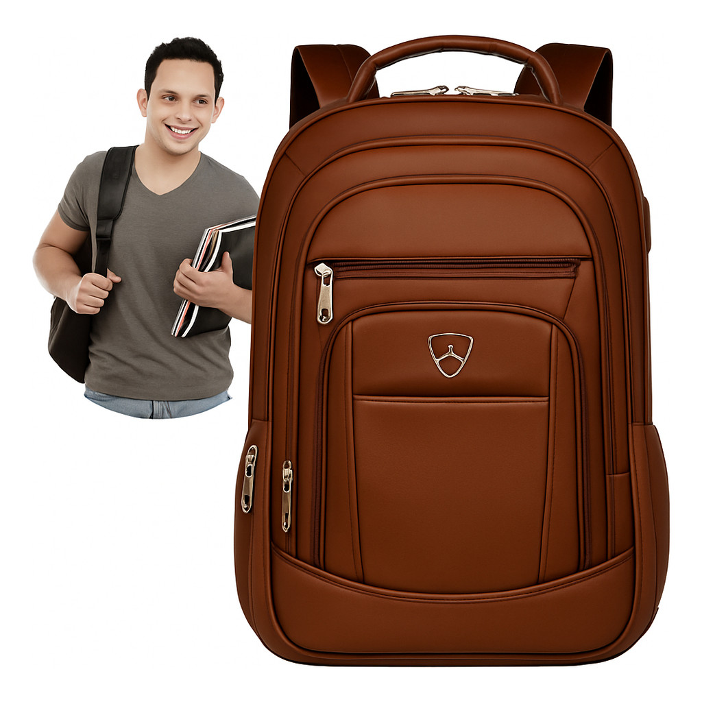 Mochila Masculina Impermeável Faculdade Alça Forte Reforçada