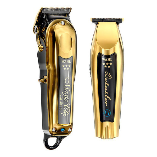 Combo Wahl Magic Clip Gold E Detailer Li Gold Cor Dourado