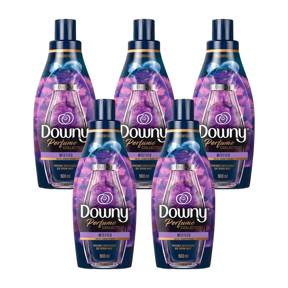 Kit 5 Amaciantes Concentrados Downy Perfume Collection Místico 900ml cada