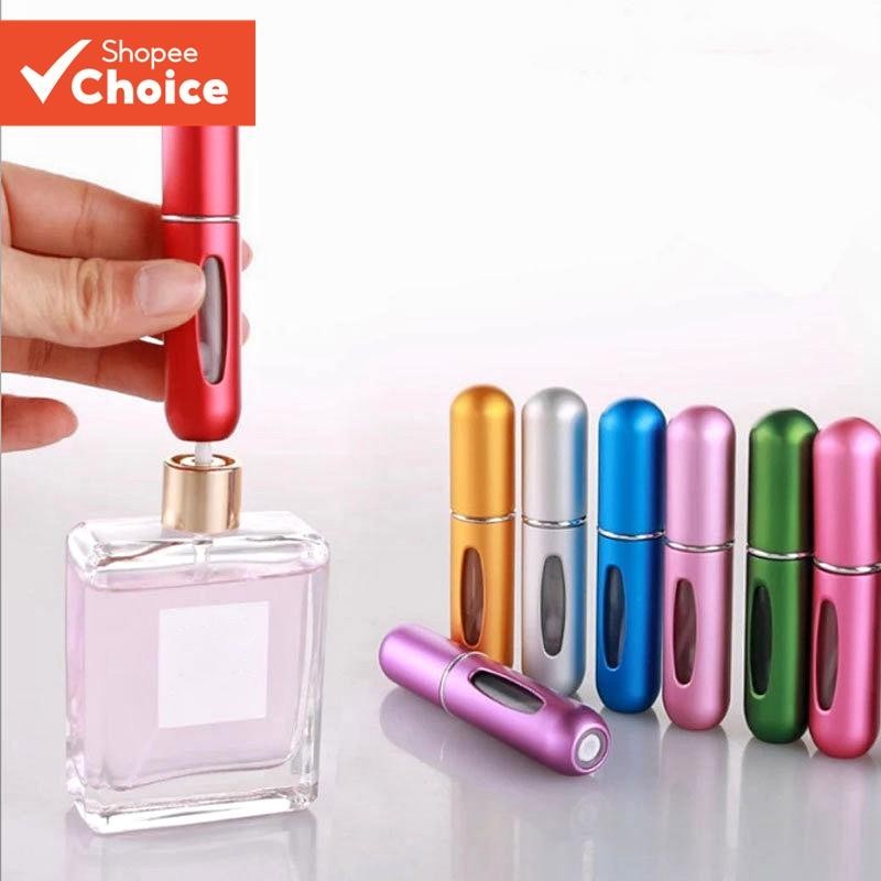 Frasco De Spray De Perfume Recarregável-Mini Atomizador Portátil De Viagem Para Perfumes E Óleos Essenciais 5ml