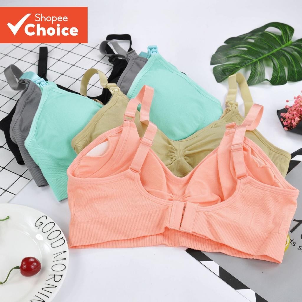 Sutiã De Amamentação Plus Size Para Mulheres – Aberto Na Frente E Sem Fio Ultramacio Com Acolchoamento Anti-Vazamento
