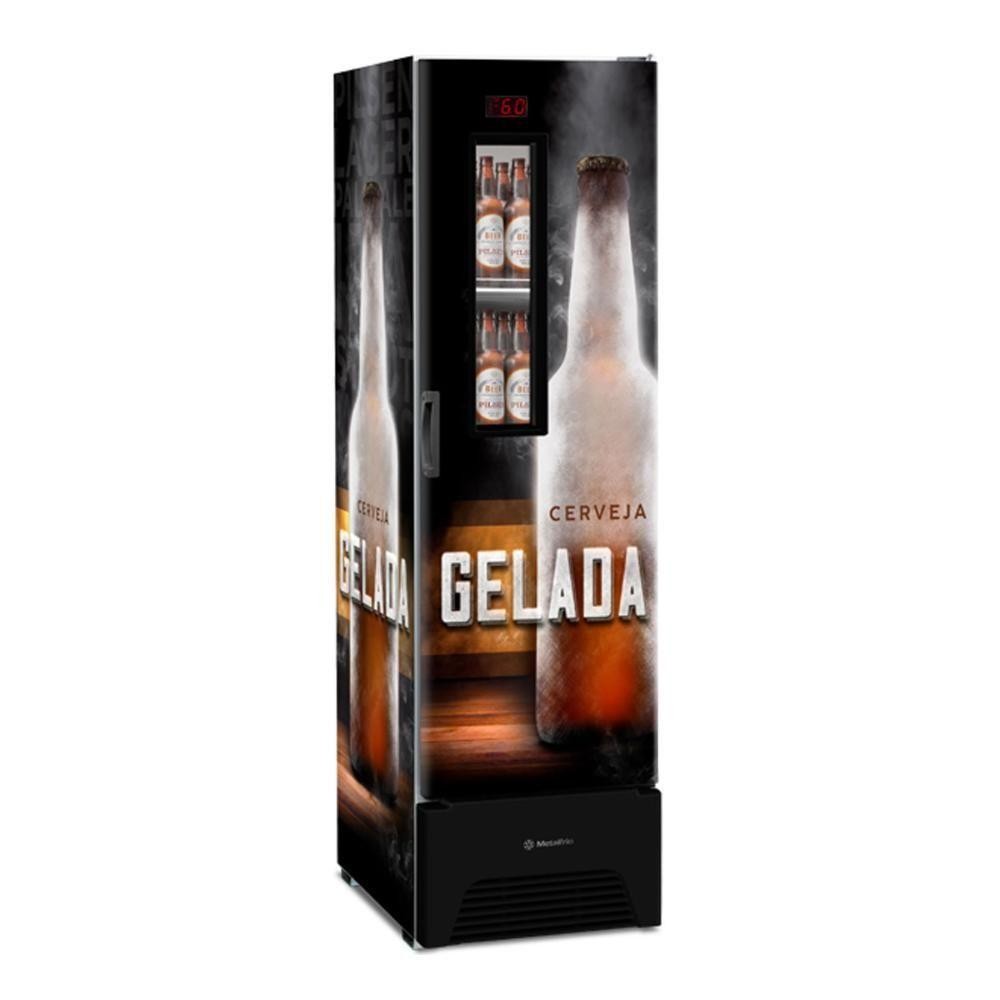 Cervejeira Expositor Vertical Porta Sólida 287 Litros Vn28fp Optima Adesivada 127v - Metalfrio 127v