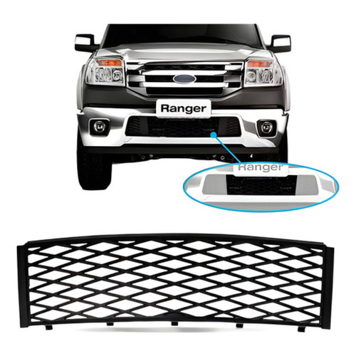 Grade Central Inferior Parachoque Ford Ranger 2010 2011 2012