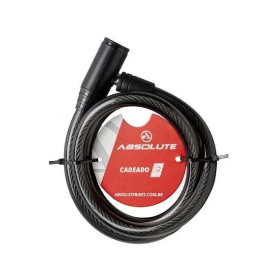 Cadeado Bike Absolute 1,0mx12mm - Com Chave Oferta