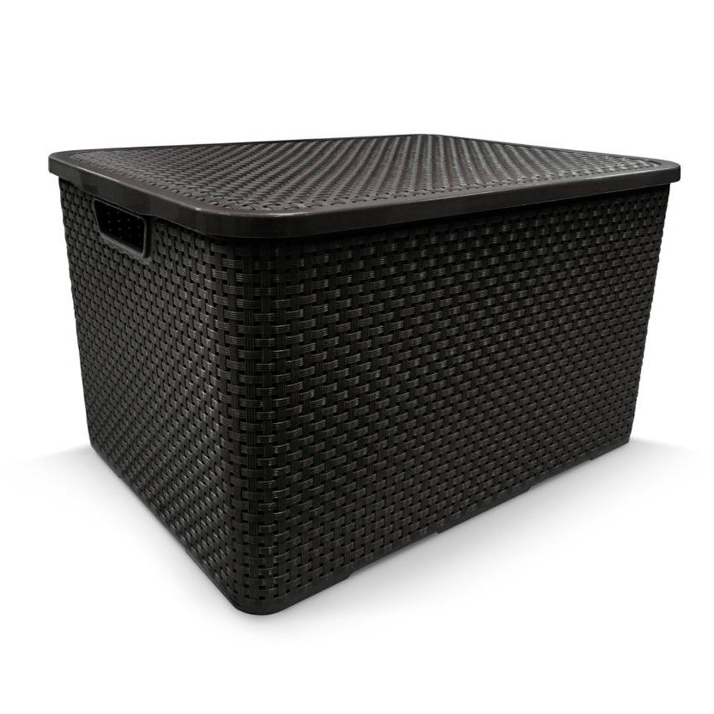 Caixa organizadora com tampa 7 litros - Rattan - Arqplast - Home & Living