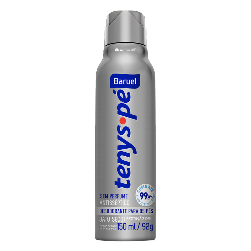 Tenys Pé Baruel Jato Seco Sem Perfume 150ml - Beauty