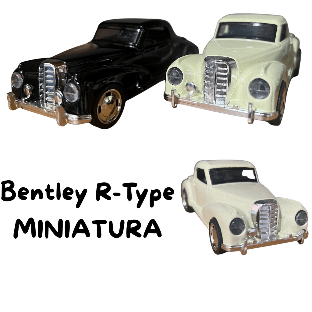 Carro Miniatura de Ferro 12cm + Fricção Colecionador - Bentley R-Type Metal